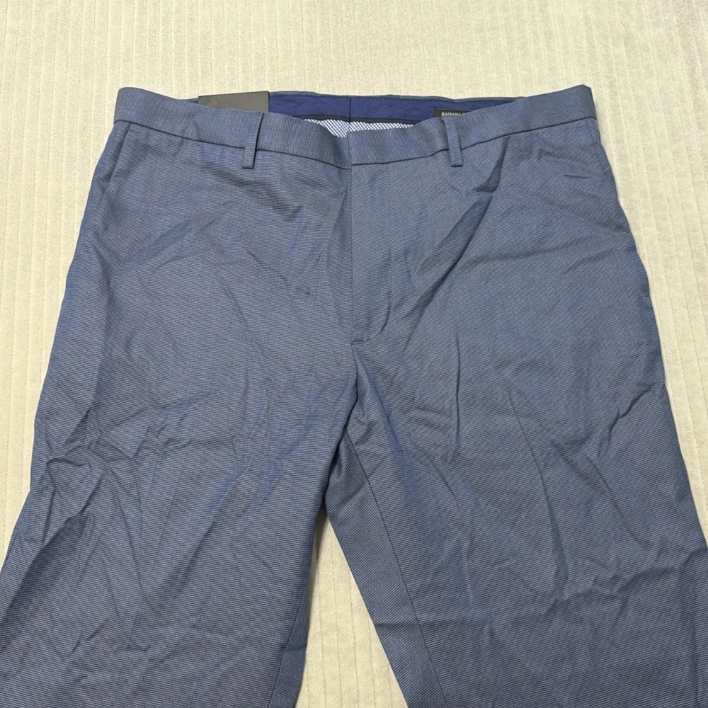Banana Republic Pants Mens Size 34x30 Blue Non-Iron Modern Slim Fit NWT